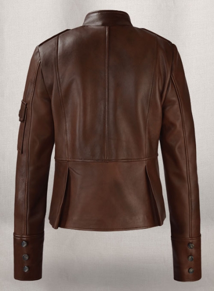 Spanish Brown Katherine Heigl Leather Jacket