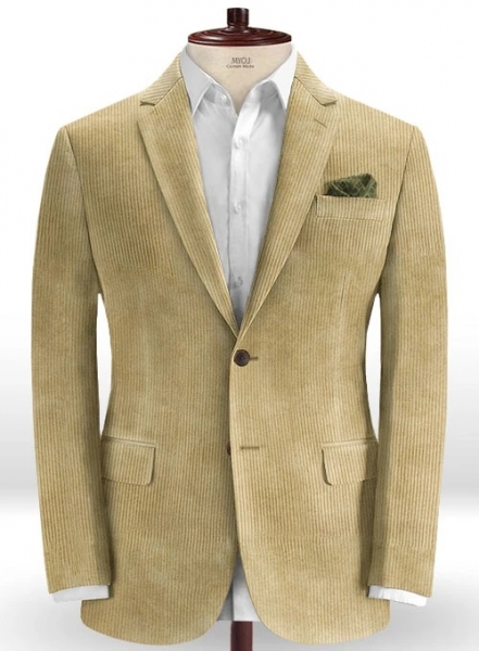 Beige Thick Corduroy Jacket