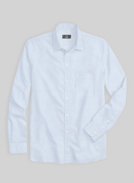 Giza Light Blue Cotton Shirt- Full Sleeves
