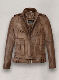 Espanol Timber Brown Leather Jacket #517