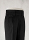 Napolean Black Double Gurkha Wool Trousers