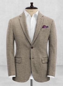 Houndstooth Brown Tweed Jacket