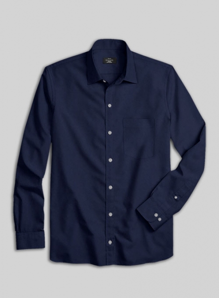 Giza Air Blue Cotton Shirt- Full Sleeves