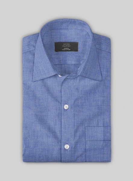 Filafil Poplene Blue Shirt - Half Sleeves