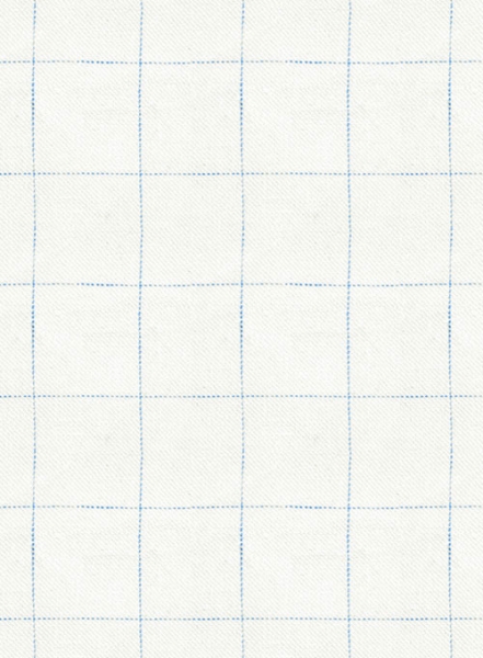Italian Linen Ramoti Ivory Checks Jacket
