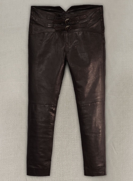 Soft Dark Brown Jim Morrison Leather Pants