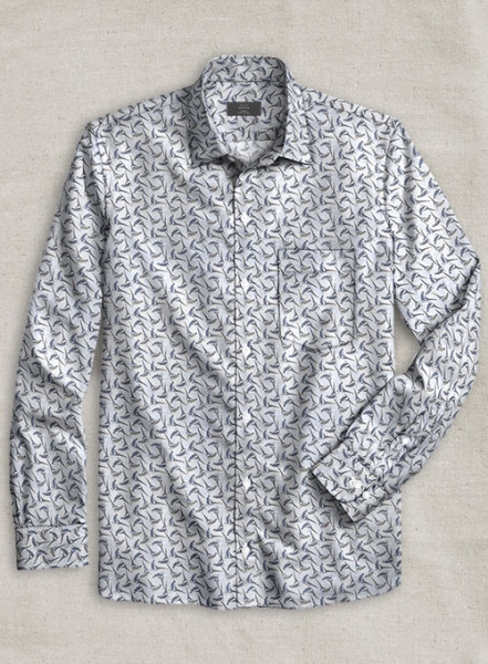 Italian Birds Cotton Shirt