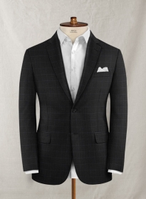 Stretch Boxer Charcoal Wool Jacket