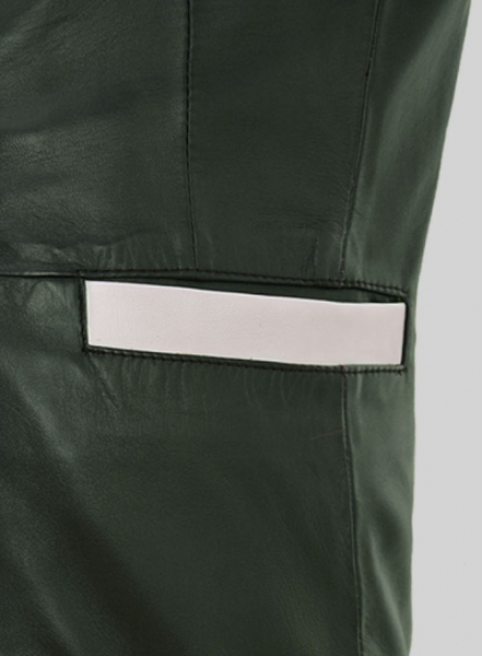 Soft Deep Olive Wax Hampton Leather Blazer