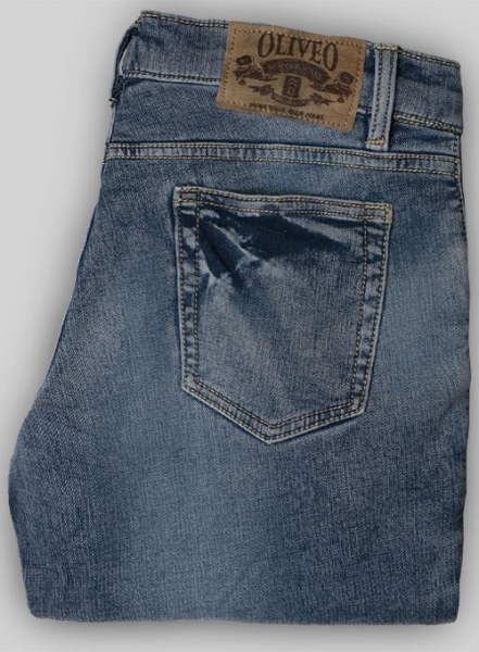 Knitted Jogger Denim Stretch Jeans - Desert Wash