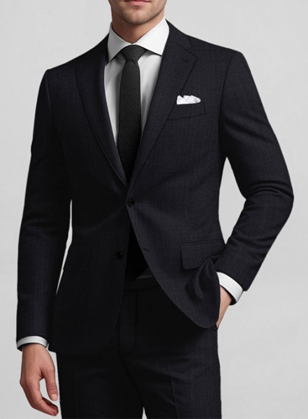 Stretch Midnight Blue Wool Suit