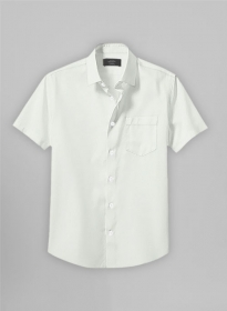 Silver Gray Stretch Poplene - Half Sleeves