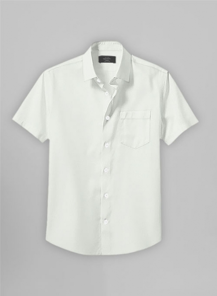 Silver Gray Stretch Poplene - Half Sleeves