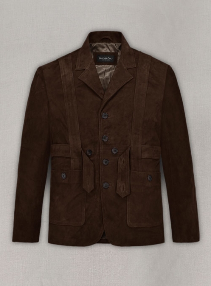 Safari Dune Suede Leather Blazer
