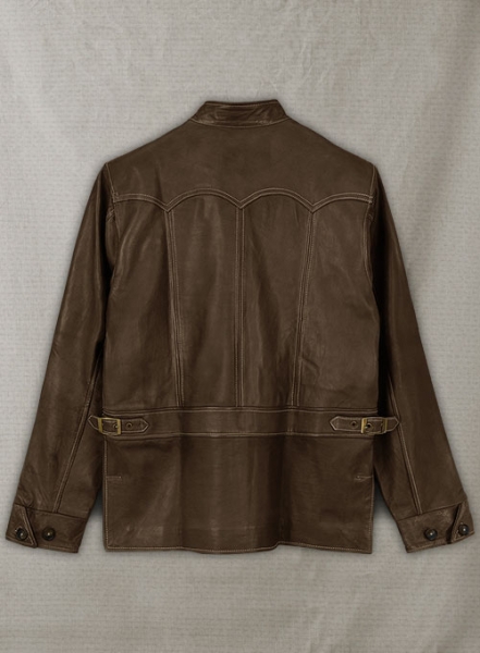 Soft Scottish Brown Washed&Wax Martin Lawrence Leather Jacket #2