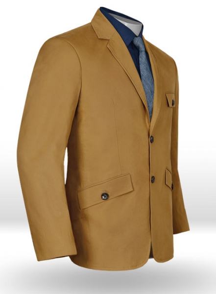 Summer Weight Dk Khaki Chino Madison Style Jacket