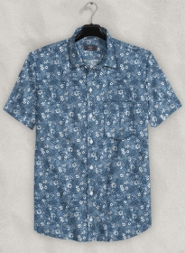 Italian Coseni Cotton Shirt - Half Sleeves