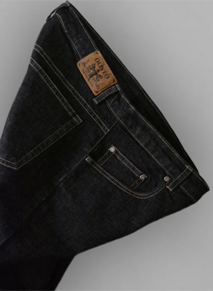 Stone Carbon Black Stretch Jeans - Hard Wash