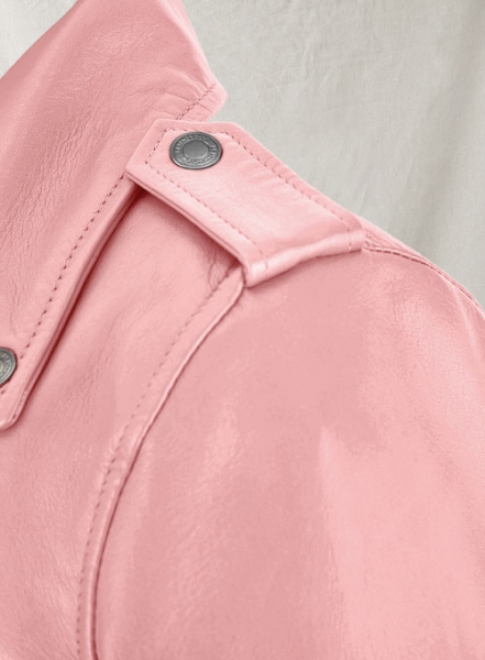 Light Pink Gwen Stefani Leather Jacket