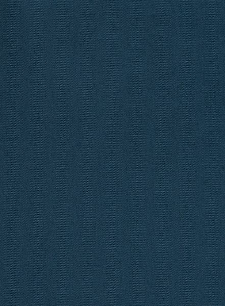 Venice Blue Stretch Twill Shirt - Half Sleeves