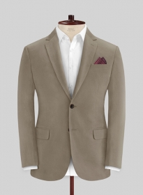 Italian Stone Khaki Cotton Stretch Jacket