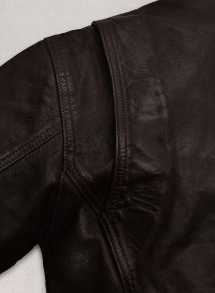 Dark Brown Jensen Ross Supernatural Season 7 Leather Jacket
