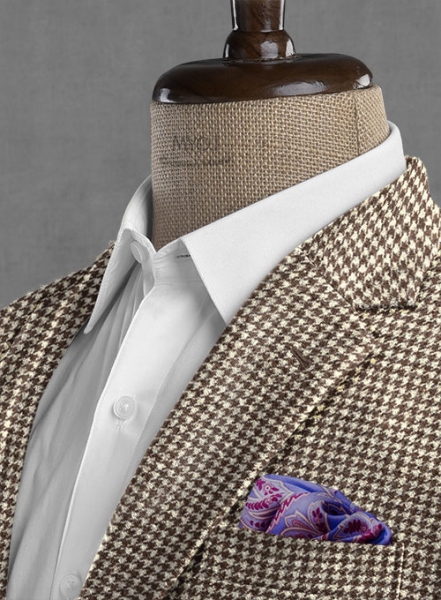 Houndstooth Brown Tweed Jacket