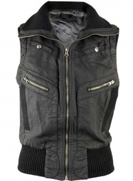 Leather Biker Vest # 314 Leather Biker Vest # 314