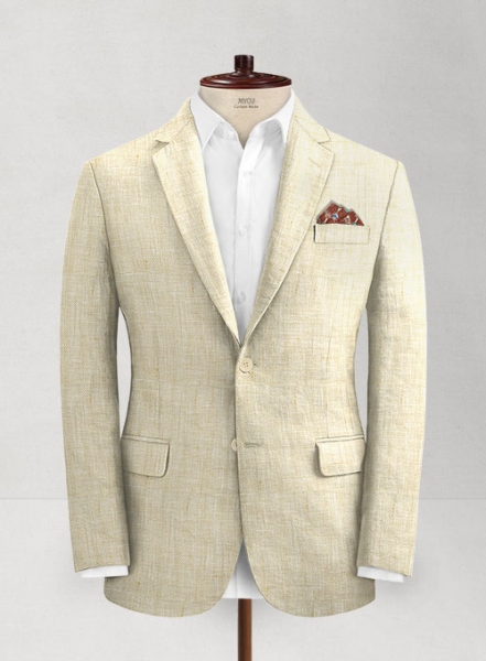 Italian Linen Summer Beige Jacket