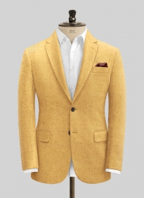 Italian Amber Yellow Tweed Jacket