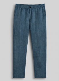 Easy Pants Indigo Blue Pure Linen