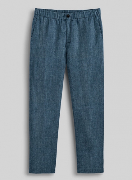 Easy Pants Indigo Blue Pure Linen
