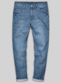 Dodgers Blue Stone Wash Whisker Stretch Jeans