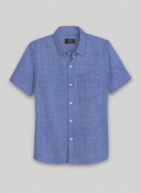 Filafil Poplene Blue Shirt - Half Sleeves