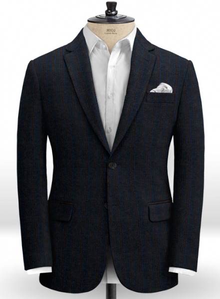 Harris Tweed Midnight Stripe Suit