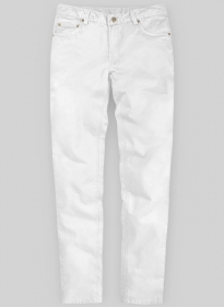 Heavy White Chino Jeans