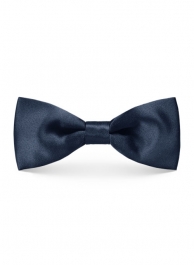 Blue Satin Bow