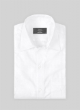 Giza White Cotton Shirt- Full Sleeves