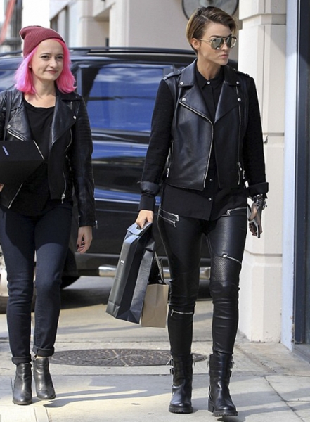Ruby Rose Leather Pants