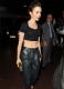 Lily Collins Leather Pants