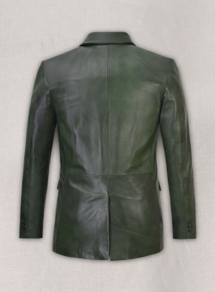 Spanish Green Leather Blazer