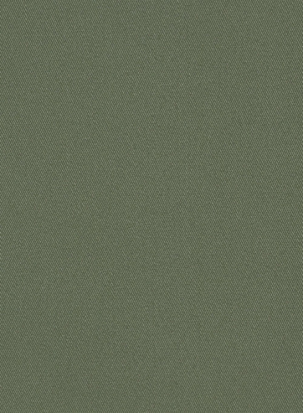 Green Cotton Power Stretch Chino Suit