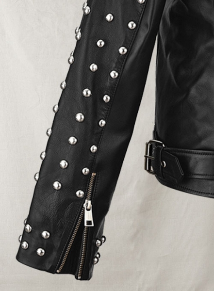 Studded Moto Leather Jacket
