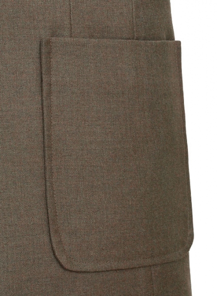 Frosted Brown Terry Rayon Breezer Style Jacket