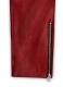 Cherry Red Electric Zipper Mono Leather Pants