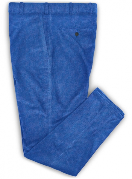 Turkish Blue 21 Wales Stretch Corduroy Trousers