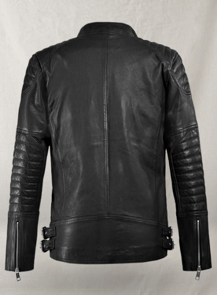 Shotgun Black Moto Leather Jacket