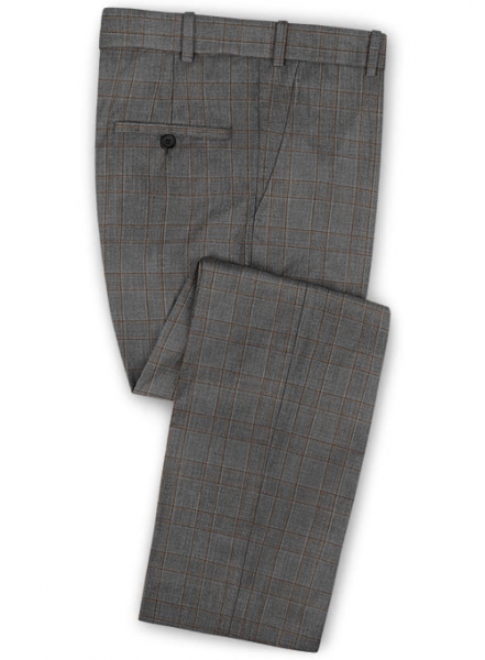 Napolean Strum Gray Wool Pants