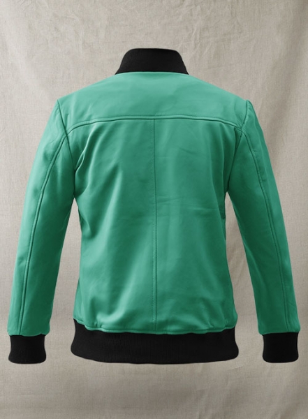 Soft Castle Green Richard Madden Leather Jacket #1