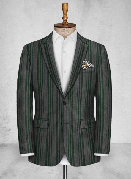Chive Green Wool Suit